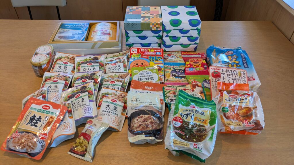 皆さまにご協力いただいた食料品